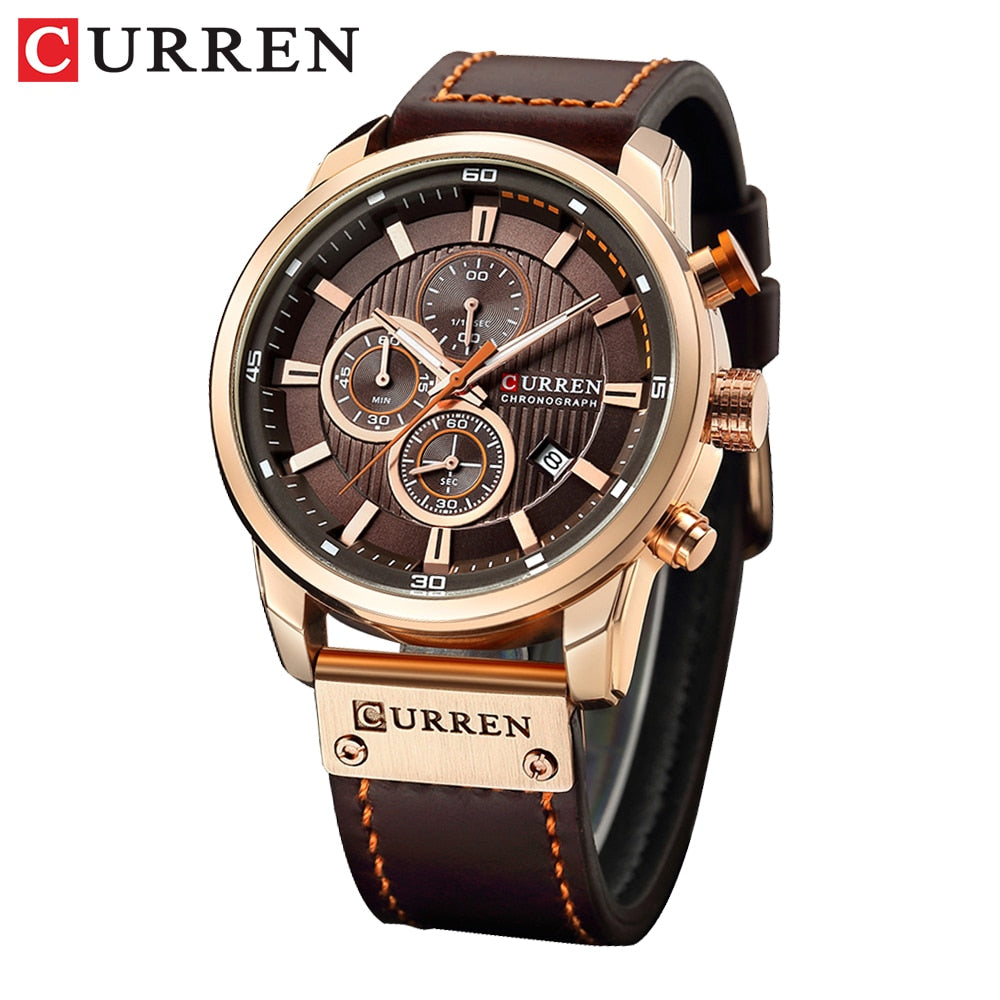 Curren chronograph deals