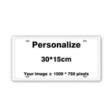 Weathered metal sign template in landscape 30 by 15 centimetre size