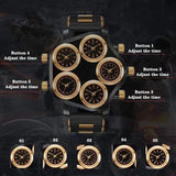 Buy Men's Five Movement Big Dial Watch - Hip Hop Punk Sports Clock and get Free Shipping Australia Wide |  | Buy Confidently from Smart Sales Australia