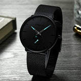 Buy Men's Luxury Casual Watch - Waterproof Gold Quartz Slim Wristwatch and get Free Shipping Australia Wide | Steel Band | Buy Confidently from Smart Sales Australia