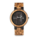 Buy BOBO BIRD Couple Wooden Watch Luxury Brand Wood Timepieces Week Date Display Quartz Watches for Men Women Customized Family Gift and get Free Shipping Australia Wide |  | Buy Confidently from Smart Sales Australia