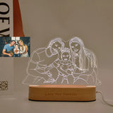 Buy Custom 3D Etched Photo Lamp - Wooden Base Couples Night Light and get Free Shipping Australia Wide |  | Buy Confidently from Smart Sales Australia