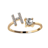 Buy Initial Adjustable Ring - Personalized Zircon Letter Jewelry Band and get Free Shipping Australia Wide |  | Buy Confidently from Smart Sales Australia