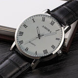 Buy Men's Business Wrist Watch - Casual Leather Strap Quartz Clock and get Free Shipping Australia Wide | Leather Band | Buy Confidently from Smart Sales Australia