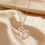 Buy Heart Zircon Pendant Necklace - Pink Rose Bow Luxury Gift Set and get Free Shipping Australia Wide |  | Buy Confidently from Smart Sales Australia