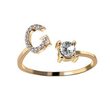 Buy Initial Adjustable Ring - Personalized Zircon Letter Jewelry Band and get Free Shipping Australia Wide |  | Buy Confidently from Smart Sales Australia