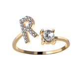 Buy Initial Adjustable Ring - Personalized Zircon Letter Jewelry Band and get Free Shipping Australia Wide |  | Buy Confidently from Smart Sales Australia