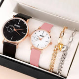Buy 4pcs Leather Quartz Couples Watch Box Set and get Free Shipping Australia Wide |  | Buy Confidently from Smart Sales Australia