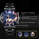 Buy Men's Stainless Steel Watch - Luxury Quartz Business Calendar Clock and get Free Shipping Australia Wide |  | Buy Confidently from Smart Sales Australia