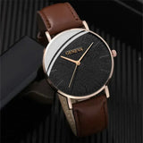 Buy 4Pcs Men's Fashion Watch Set - Simple Leather Quartz Sports Watch and get Free Shipping Australia Wide | Leather Band | Buy Confidently from Smart Sales Australia