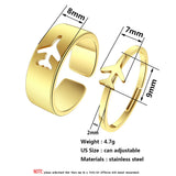 Buy Airplane Adjustable Ring - Dainty Stainless Steel Travel Gift Band and get Free Shipping Australia Wide | Silver Ring | Buy Confidently from Smart Sales Australia