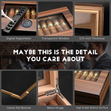Buy Cedar Wood Cigar Humidor Box - Humidifier and Hygrometer Gift Set and get Free Shipping Australia Wide |  | Buy Confidently from Smart Sales Australia