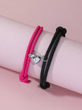 Buy Unique His and Hers Magnetic Heart Bracelet - Woven Rope Set Duo and get Free Shipping Australia Wide |  | Buy Confidently from Smart Sales Australia