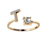 Buy Initial Adjustable Ring - Personalized Zircon Letter Jewelry Band and get Free Shipping Australia Wide |  | Buy Confidently from Smart Sales Australia