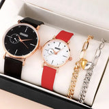 Buy 4pcs Leather Quartz Couples Watch Box Set and get Free Shipping Australia Wide |  | Buy Confidently from Smart Sales Australia