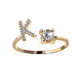 Buy Initial Adjustable Ring - Personalized Zircon Letter Jewelry Band and get Free Shipping Australia Wide |  | Buy Confidently from Smart Sales Australia