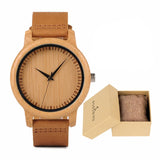 Buy Wooden Watches for Men & Women - Handmade Leather Strap Quartz Gift and get Free Shipping Australia Wide | Bamboo Watch | Buy Confidently from Smart Sales Australia
