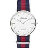 Women's Nylon Strap Watch - Luxury Casual Quartz Fashion Clock