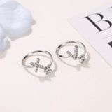Buy Initial Adjustable Ring - Personalized Zircon Letter Jewelry Band and get Free Shipping Australia Wide |  | Buy Confidently from Smart Sales Australia