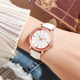 Buy Rose Gold Diamond Accent Watch - Pink Leather Couples Timepiece and get Free Shipping Australia Wide |  | Buy Confidently from Smart Sales Australia