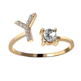 Buy Initial Adjustable Ring - Personalized Zircon Letter Jewelry Band and get Free Shipping Australia Wide |  | Buy Confidently from Smart Sales Australia