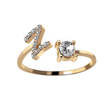 Buy Initial Adjustable Ring - Personalized Zircon Letter Jewelry Band and get Free Shipping Australia Wide |  | Buy Confidently from Smart Sales Australia