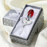 Buy Ruby Red Crystal Glass Rose - Silver Stem Couples Keepsake Gift and get Free Shipping Australia Wide |  | Buy Confidently from Smart Sales Australia