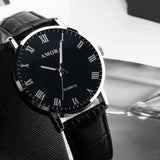 Buy Men's Business Wrist Watch - Casual Leather Strap Quartz Clock and get Free Shipping Australia Wide | Leather Band | Buy Confidently from Smart Sales Australia