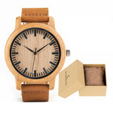 Buy Wooden Watches for Men & Women - Handmade Leather Strap Quartz Gift and get Free Shipping Australia Wide | Bamboo Watch | Buy Confidently from Smart Sales Australia
