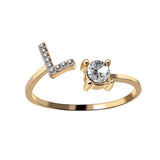 Buy Initial Adjustable Ring - Personalized Zircon Letter Jewelry Band and get Free Shipping Australia Wide |  | Buy Confidently from Smart Sales Australia