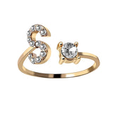 Buy Initial Adjustable Ring - Personalized Zircon Letter Jewelry Band and get Free Shipping Australia Wide |  | Buy Confidently from Smart Sales Australia