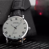 Buy Men's Business Wrist Watch - Casual Leather Strap Quartz Clock and get Free Shipping Australia Wide | Leather Band | Buy Confidently from Smart Sales Australia