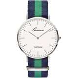 Women's Nylon Strap Watch - Luxury Casual Quartz Fashion Clock