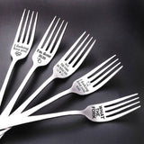 Buy Funny Engraved Couple Fork - Stainless Steel His and Hers Gift and get Free Shipping Australia Wide |  | Buy Confidently from Smart Sales Australia