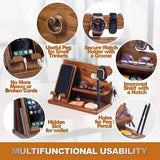 Buy Wooden Bedside Organiser - Phone Docking Station & Watch Stand and get Free Shipping Australia Wide |  | Buy Confidently from Smart Sales Australia