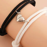 Buy Unique His and Hers Magnetic Heart Bracelet - Woven Rope Set Duo and get Free Shipping Australia Wide |  | Buy Confidently from Smart Sales Australia