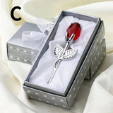 Buy Ruby Red Crystal Glass Rose - Silver Stem Couples Keepsake Gift and get Free Shipping Australia Wide |  | Buy Confidently from Smart Sales Australia