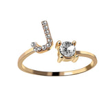 Buy Initial Adjustable Ring - Personalized Zircon Letter Jewelry Band and get Free Shipping Australia Wide |  | Buy Confidently from Smart Sales Australia