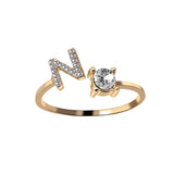 Buy A-Z Letter Adjustable Opening Rings For Women and get Free Shipping Australia Wide |  | Buy Confidently from Smart Sales Australia