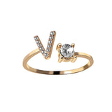 Buy A-Z Letter Adjustable Opening Rings For Women and get Free Shipping Australia Wide |  | Buy Confidently from Smart Sales Australia