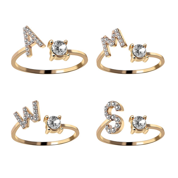 Buy A-Z Letter Adjustable Opening Rings For Women and get Free Shipping Australia Wide |  | Buy Confidently from Smart Sales Australia