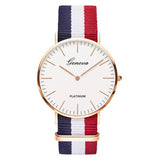 Buy Geneva Nylon Canvas Colour Strap Watches For Him and get Free Shipping Australia Wide |  | Buy Confidently from Smart Sales Australia