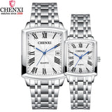 Buy Elegant Silver Rectangular Couples Watches CHENXI and get Free Shipping Australia Wide |  | Buy Confidently from Smart Sales Australia