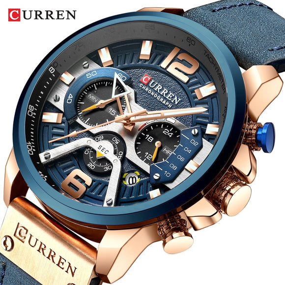 Buy CURREN Genuine Leather Chronograph Luxury Sports Watch and get Free Shipping Australia Wide |  | Buy Confidently from Smart Sales Australia