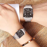 Buy Elegant Silver Rectangular Couples Watches CHENXI and get Free Shipping Australia Wide |  | Buy Confidently from Smart Sales Australia