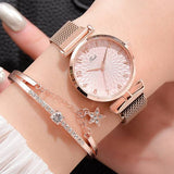 Buy Elegant Magnetic Quartz Dress Watches for Her with Bejewelled Star Bracelet and get Free Shipping Australia Wide |  | Buy Confidently from Smart Sales Australia