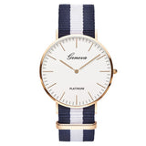 Buy Geneva Nylon Canvas Colour Strap Watches For Him and get Free Shipping Australia Wide |  | Buy Confidently from Smart Sales Australia