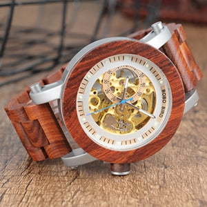 Buy Men's Automatic Mechanical Watch with Wooden Band and get Free Shipping Australia Wide |  | Buy Confidently from Smart Sales Australia