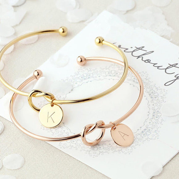 Buy Stunning Gold/ Silver/ Rose Bracelet with Initials for Her and get Free Shipping Australia Wide |  | Buy Confidently from Smart Sales Australia