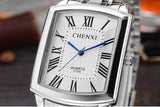 Buy Elegant Silver Rectangular Couples Watches CHENXI and get Free Shipping Australia Wide |  | Buy Confidently from Smart Sales Australia